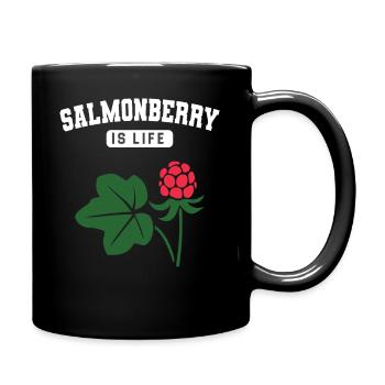 salmonberry is life - Tasse einfarbig - Schwarz - Rechts