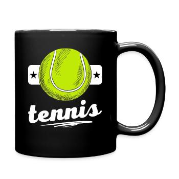 Tennis Balle de Tennis sport - Mug uni - noir - Droite