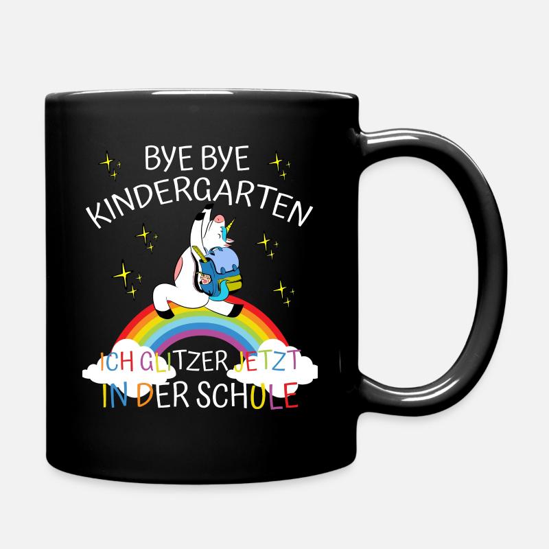 Bye Kindergarten - Tasse einfarbig - Schwarz