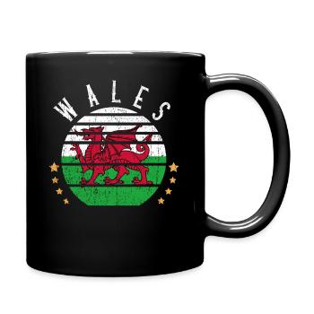 Pays de Galles UK Football World Cup Cadeau - Mug uni - noir - Droite
