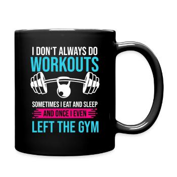 Gym Dire Entraînement Fitness Haltères Entraînement Femmes - Mug uni - noir - Droite