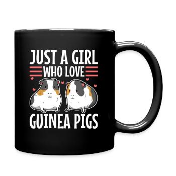 Juste une fille qui aime les cochons d’Inde - Mug uni - noir - Droite