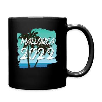 Mallorca 2022 - Tasse einfarbig - Schwarz - Rechts