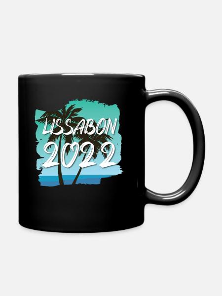 Lissabon 2022 - Tasse einfarbig - Schwarz