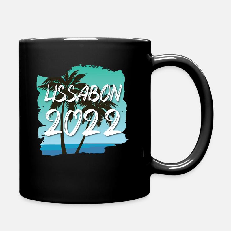 Lissabon 2022 - Tasse einfarbig - Schwarz