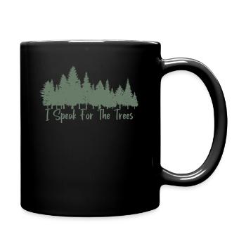 I Speak For Trees Earth Day Save Earth - Mug uni - noir - Droite