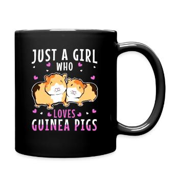 Juste une fille qui aime les cochons d’Inde - Mug uni - noir - Droite