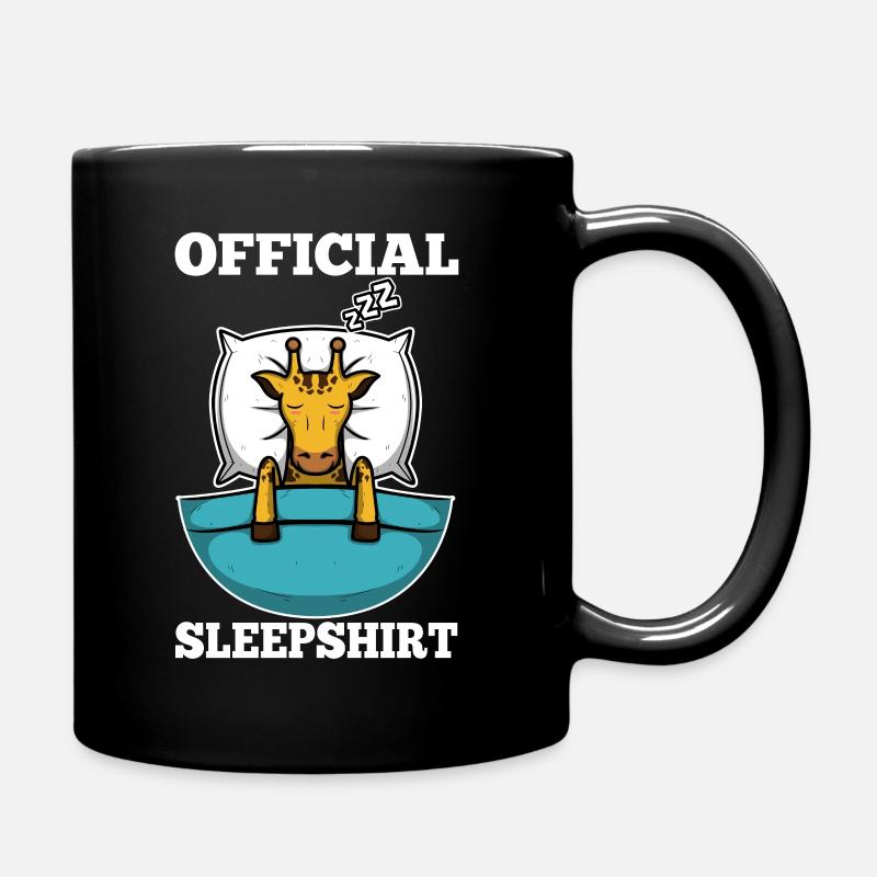 Chemise-lit officielle Girafe - Mug uni - noir