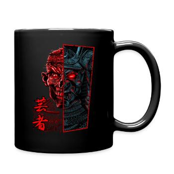 Samurai Zombie - Tasse einfarbig - Schwarz - Rechts
