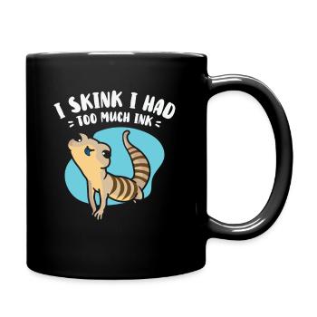 Herpetologie Blauzungenskink Eidechse Wildtiere - Tasse einfarbig - Schwarz - Rechts