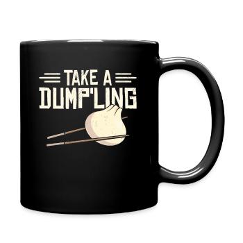 Boulettes Cuisine asiatique Fan de nourriture chinoise - Mug uni - noir - Droite