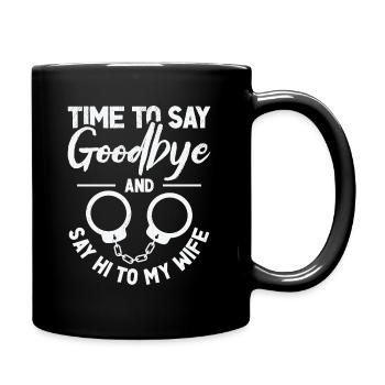 Bachelor Engaged Marrying Wife Wedding Day - Full Colour Mug - black - Right