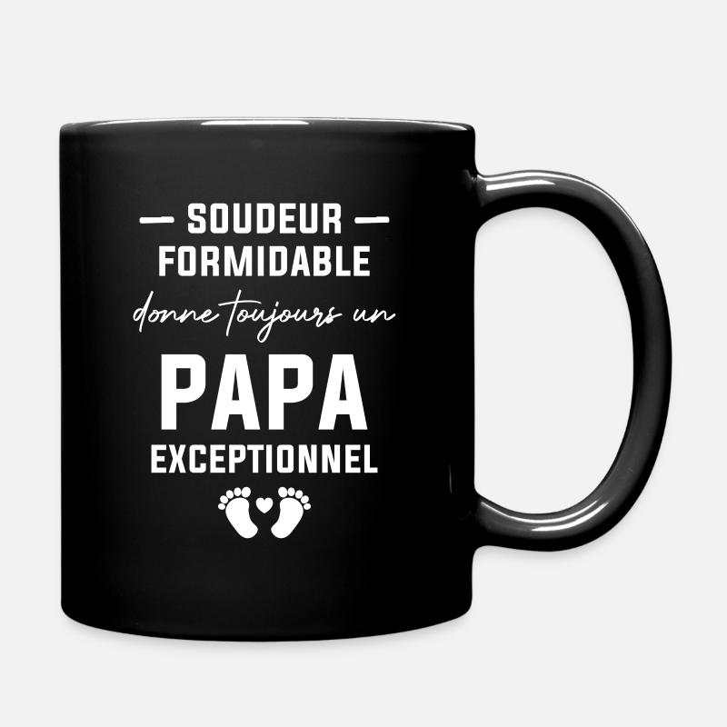 Soudeur formidable et un papa exceptionnel - Mug uni - noir