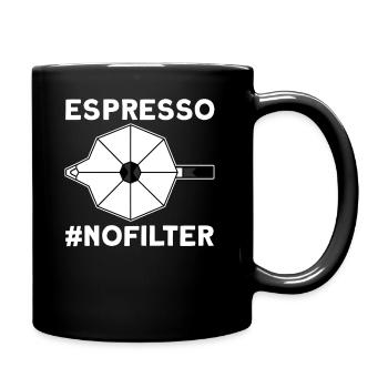 Espresso #nofilter coffee T-Shirt - Full Colour Mug - black - Right