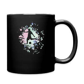 Soccer Pass The Ball Color Splash - Mug uni - noir - Droite