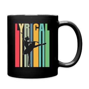 Danseur de ballet lyrique vintage musical - Mug uni - noir - Droite