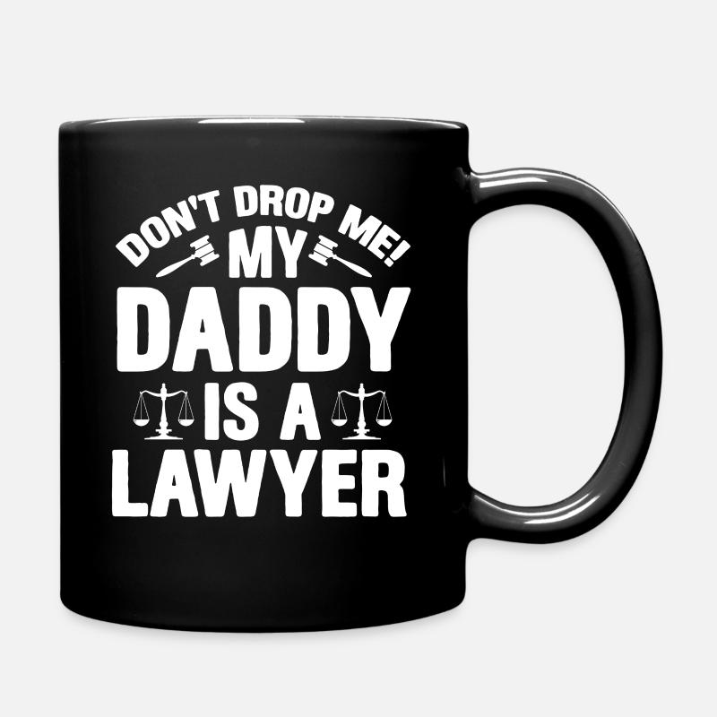 Ne me laissez pas tomber mon papa est avocat - Mug uni - noir