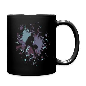 Tennis Wait Color Splash - Mug uni - noir - Droite
