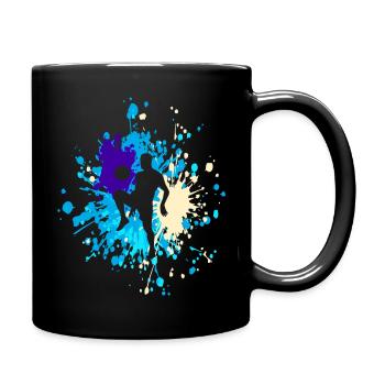 Astuces de football Color Splash - Mug uni - noir - Droite