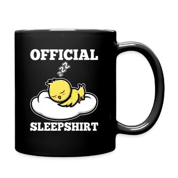 Official sleepshirt Huhn - Tasse einfarbig - Schwarz - Rechts