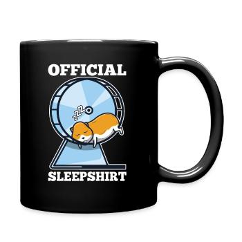 Chemise de nuit officielle Hamster - Mug uni - noir - Droite