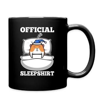 Chemise de nuit officielle Hamster - Mug uni - noir - Droite