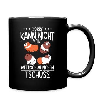Guinea Pig - Tasse einfarbig - Schwarz - Rechts