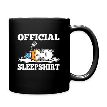 Chemise de nuit officielle Hamster - Mug uni - noir - Droite