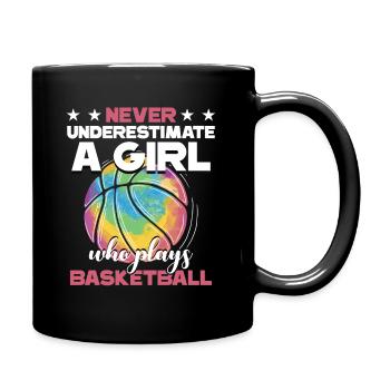 Basketball Girls Basketball Player - Full Colour Mug - black - Right