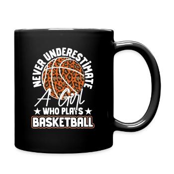 Basketball Girls Basketball Player - Full Colour Mug - black - Right