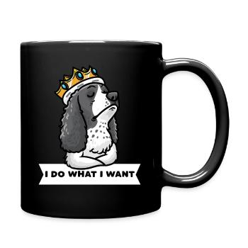 Deutsch Springer Spaniel Chien - Mug uni - noir - Droite