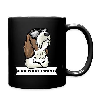 Petit Basset Griffon Vendéen Chien - Mug uni - noir - Droite