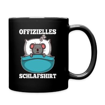 Offizielles schlafshirt Koala - Tasse einfarbig - Schwarz - Rechts