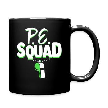 Physical Education Teacher PE Squad Sports Coach - Full Colour Mug - black - Right