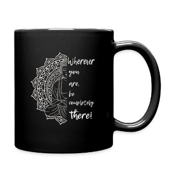 Mandala Yoga - Full Colour Mug - black - Right