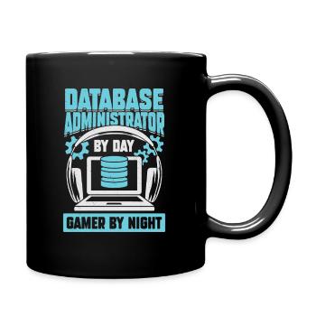 Datenbankadministrator DBA Gaming Gamer Geschenk - Tasse einfarbig - Schwarz - Rechts