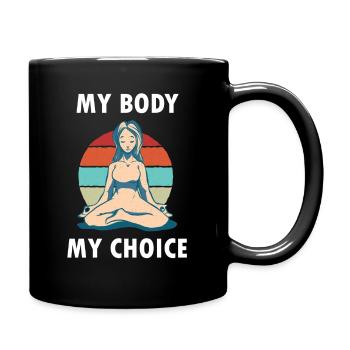My Body My Choice Meditation - Full Colour Mug - black - Right