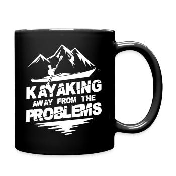 Loin du problème - Mug uni - noir - Droite