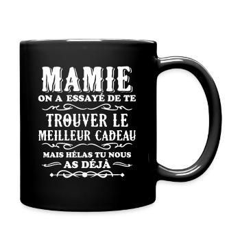 Mamie On A Essayé De Te Trouver Le Meilleur Cadeau - Mug uni - noir - Droite
