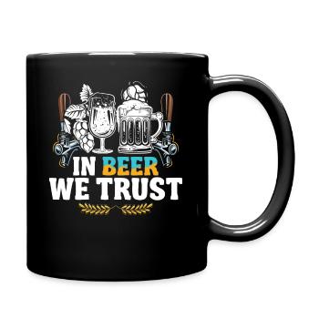 In beer we trust - Full Colour Mug - black - Right