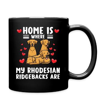 Chien Rhodesian Ridgeback - Mug uni - noir - Droite