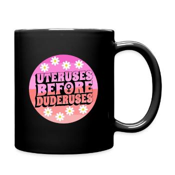 Utérus avant duderuses - Mug uni - noir - Droite