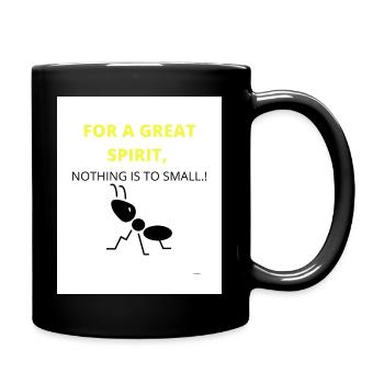 Great, Spirit, Small, tall, - Tasse einfarbig - Schwarz - Rechts