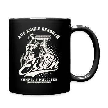 Essen - Auf Kohle Geboren - Tasse einfarbig - Schwarz - Rechts
