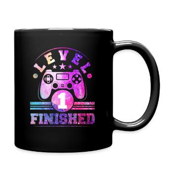 1 Birthday Level 1 Finished - Full Colour Mug - black - Right
