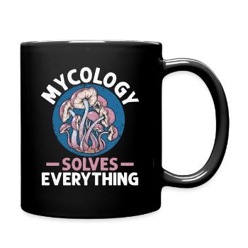 Mycology Mushrooms Nature Forest Gift Idea - Full Colour Mug - black - Right