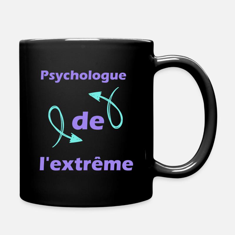 Cadeau femme Psychologue de l'extrême - Mug uni - noir