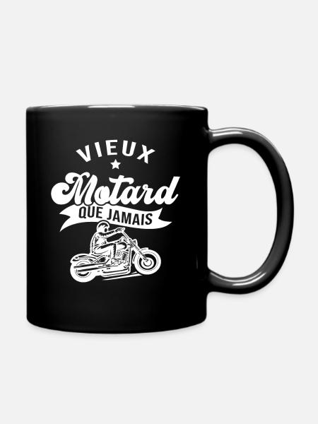 Vieux motard que jamais - Mug uni - noir