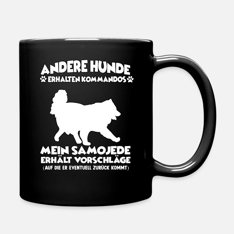 Drôle d’obéissance Samoyède Chiens de dressage - Mug uni - noir