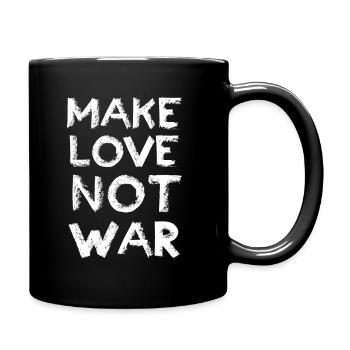 Make Love Not War - Full Colour Mug - black - Right